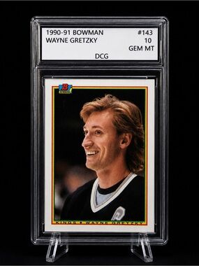 1990-91 Hockey Card in Black — Graded GEM MT 10
